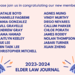 The Elder Law Journal Welcomes New Members